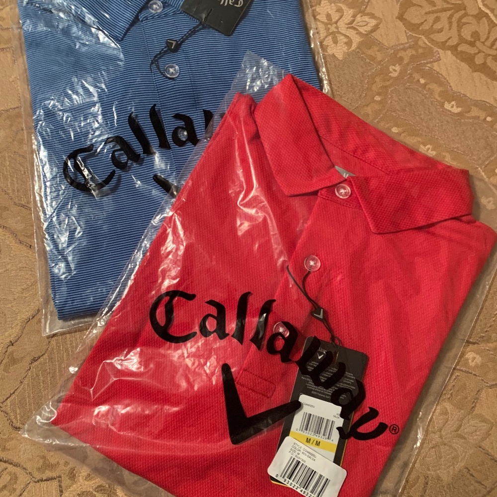 Mens M New Callaway Golf Polos